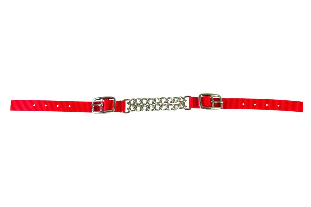 Western Poly Curb Strap with Double Chain