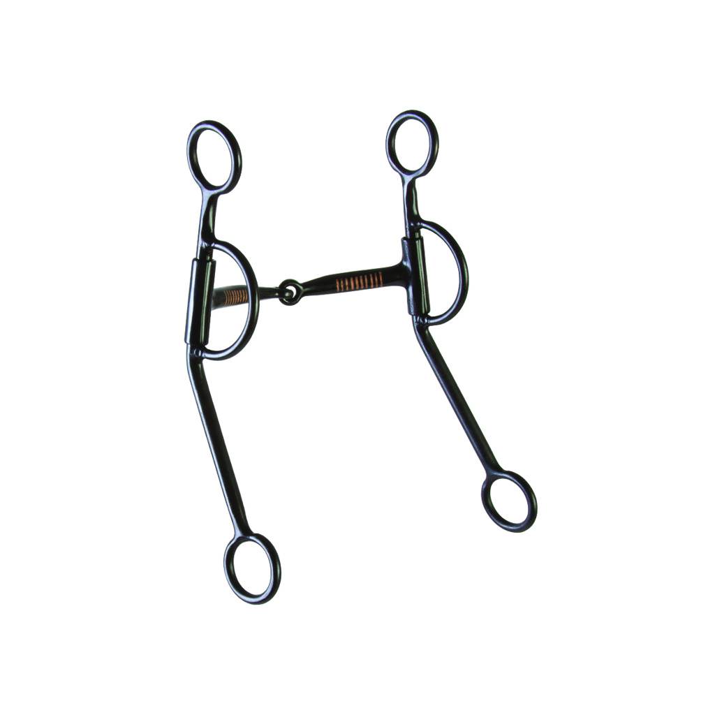 Western BS Copper Inlay Snaffle Double Rein Bit