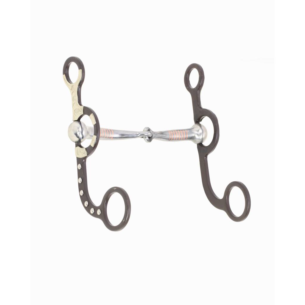 Western AT Silver Dot Snaffle Argentine Bit