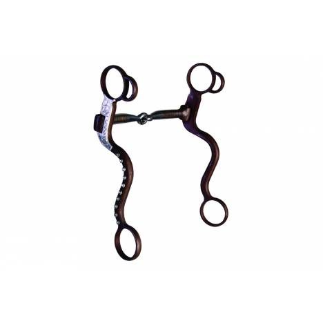 Western AT Silver Dot Snaffle S-Shank Bit