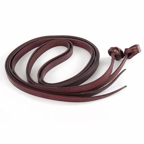 Western Latigo Leather Loop Back Split Reins 3/4x7