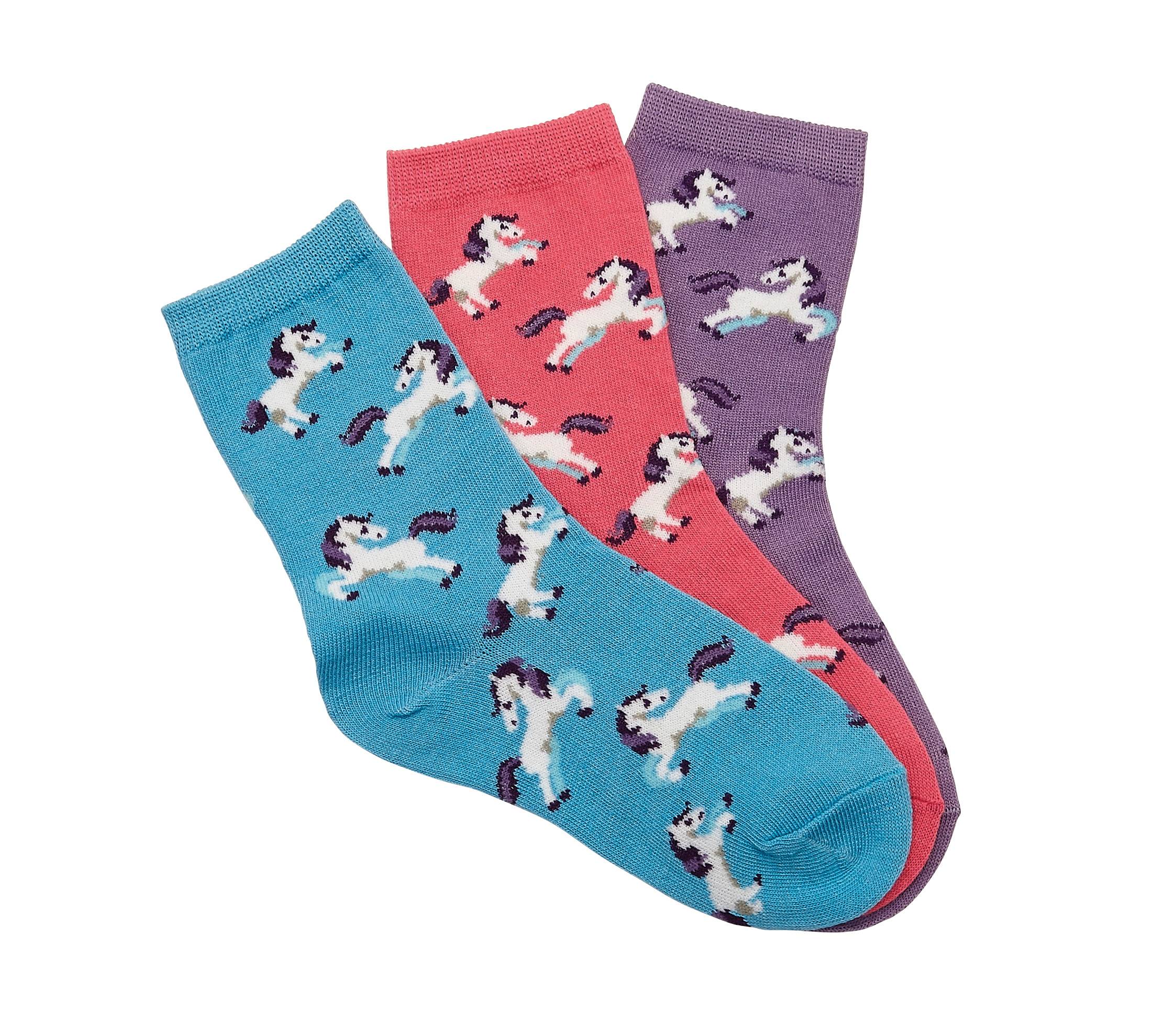 Kelley Dancing Horses Crew Socks - 3-Pack