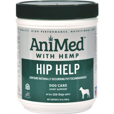 AniMed Hip Help with Hemp Joint Support For Dogs