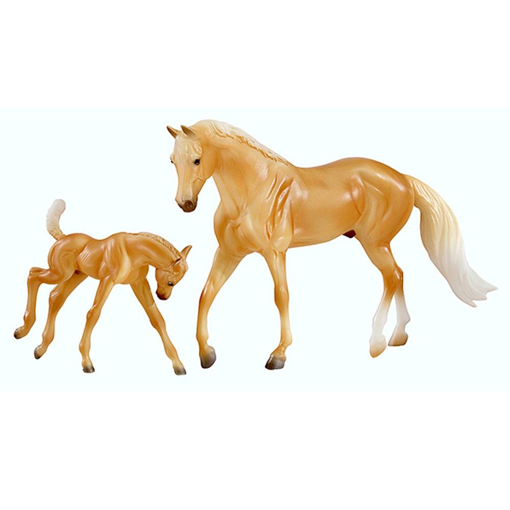 4-114186 Breyer Palomino Quarter Horse and Foal Set sku 4-114186