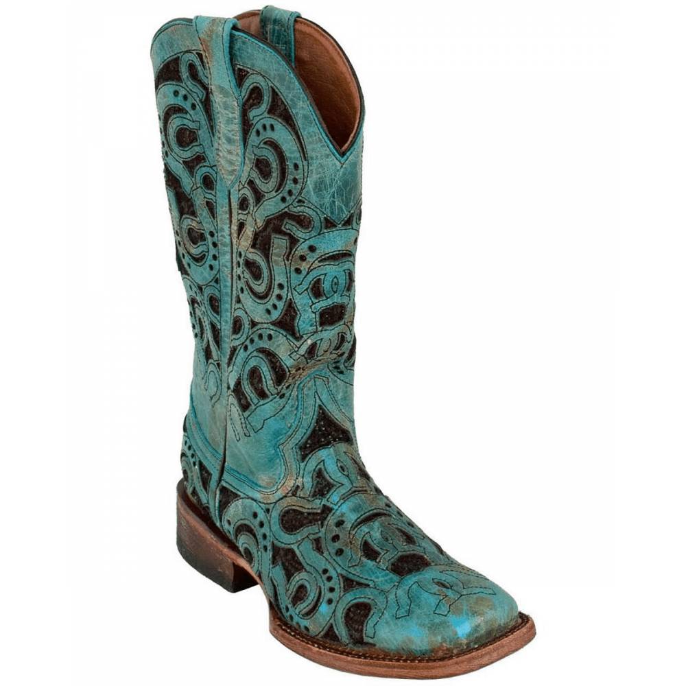 square toe western booties