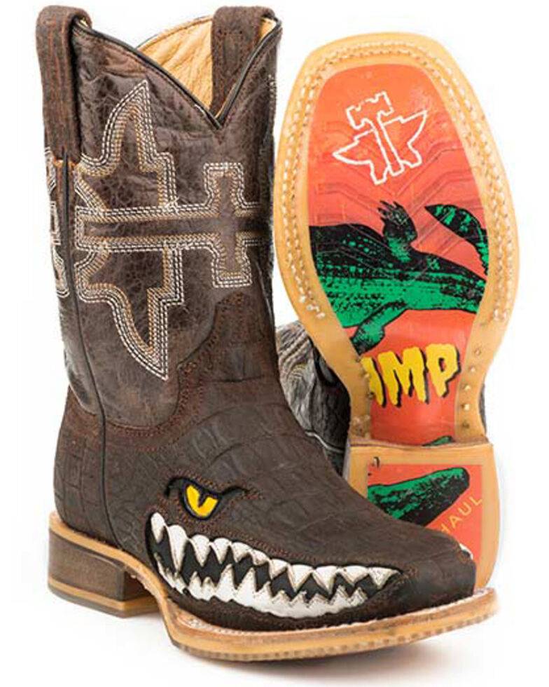 4-116864 Tin Haul Big Kids Square Toe Boots - Swamp Chomp sku 4-116864