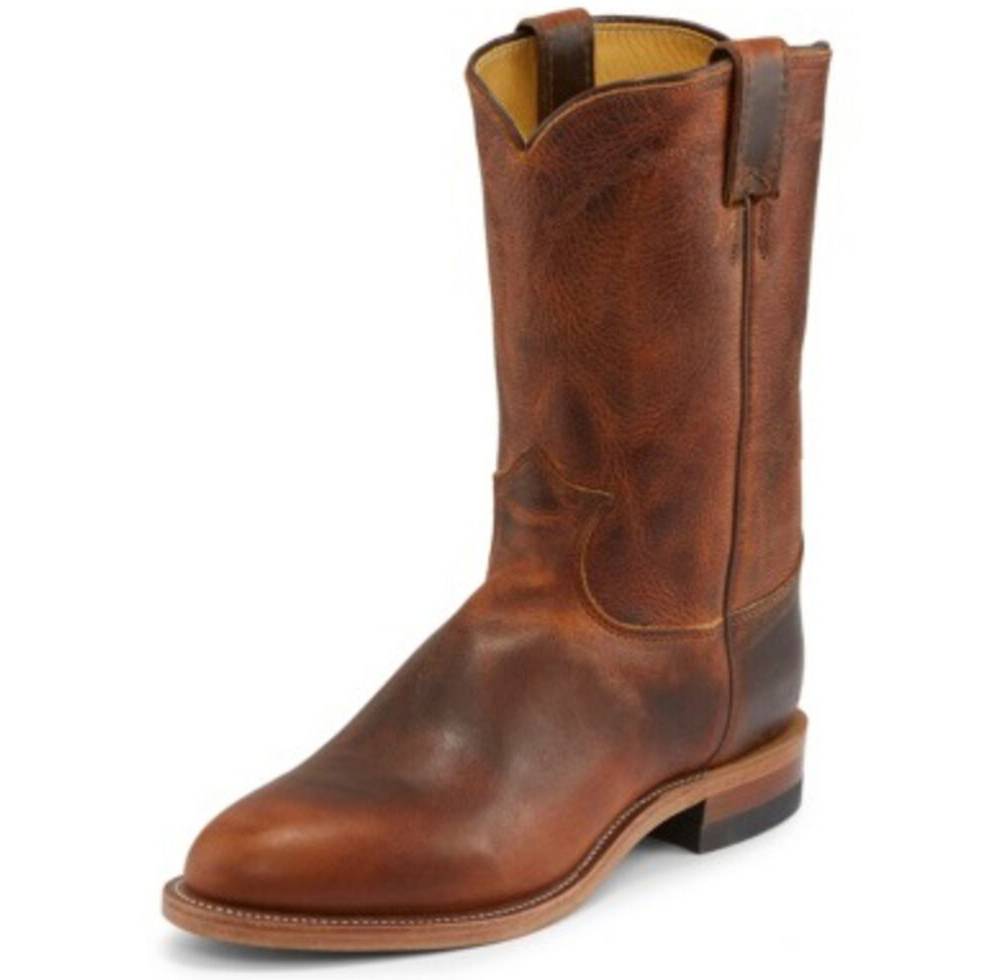 Justin Mens Brock Roper Round Toe Boots | EquestrianCollections