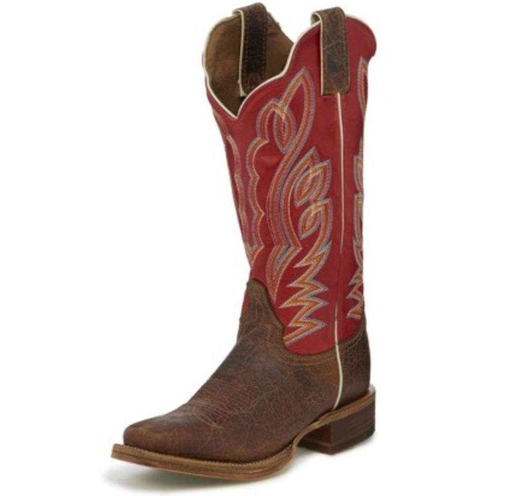 justin bent rail boots square toe