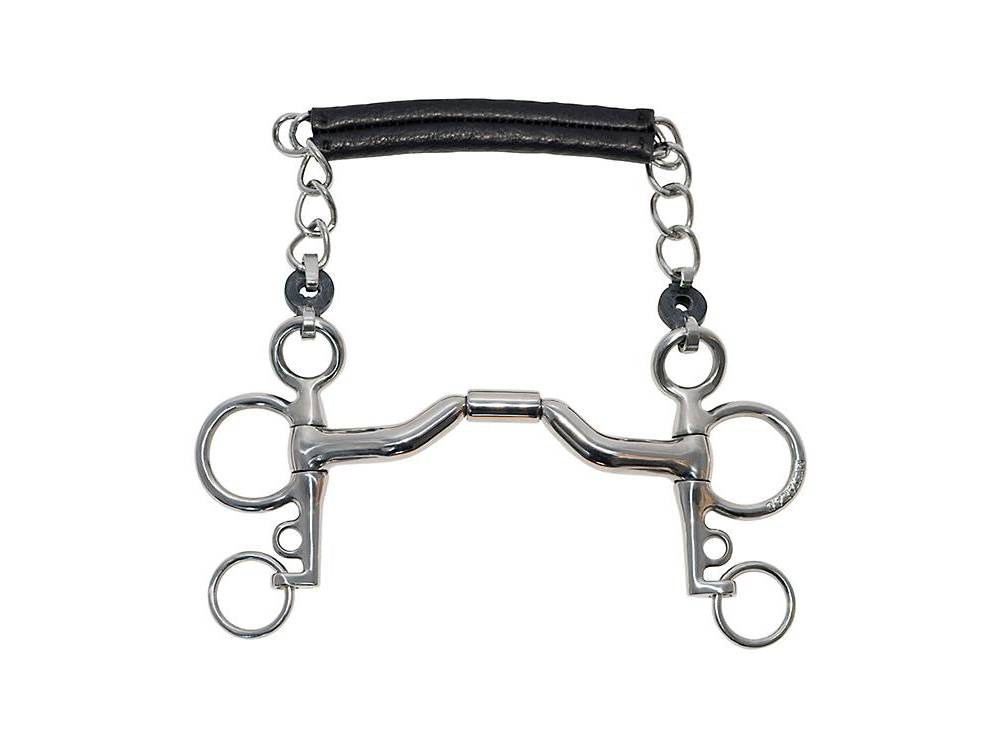 Metalab Ported Barrel Pelham Bit EquestrianCollections