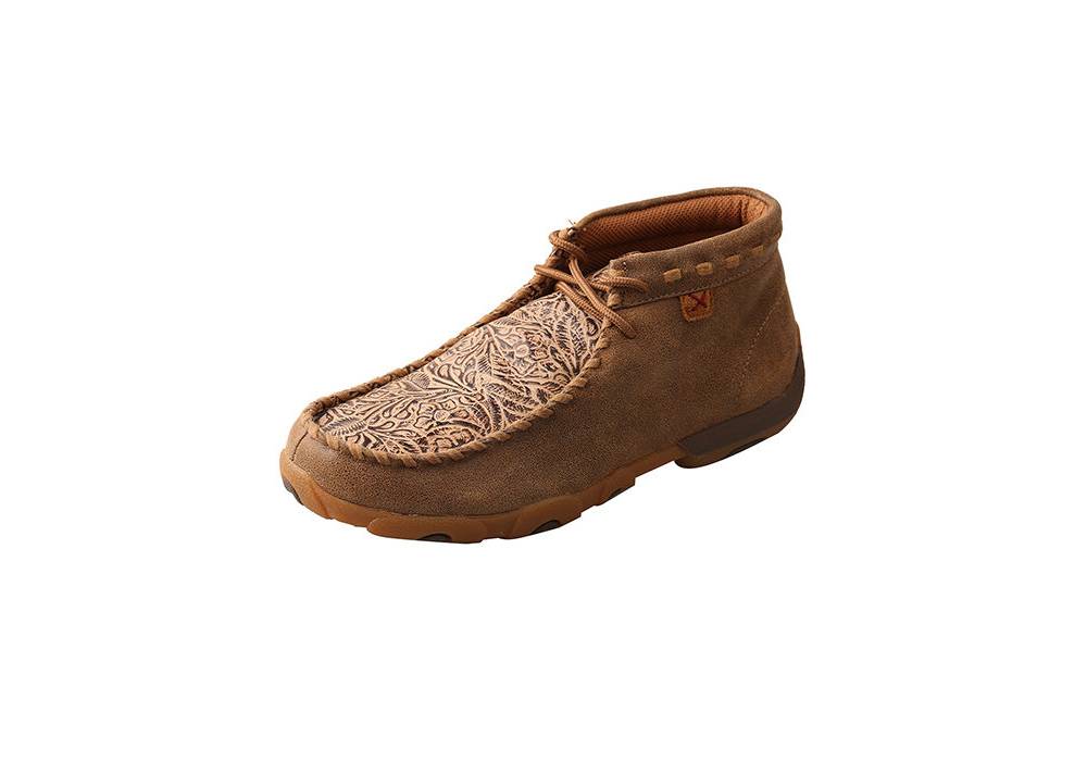 twisted x women's tooled chukka driving mocs