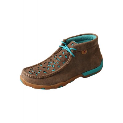twisted x women's tooled chukka driving mocs