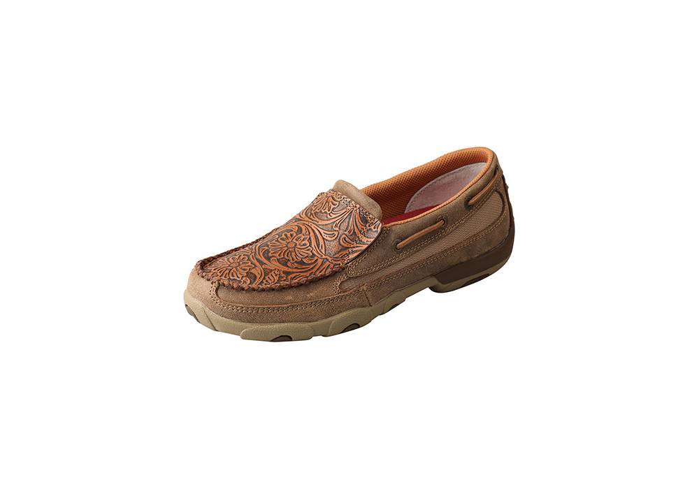 twisted x women's driving mocs slip on