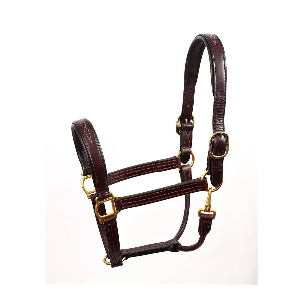 Perri's Fancy Stitched Leather Halter