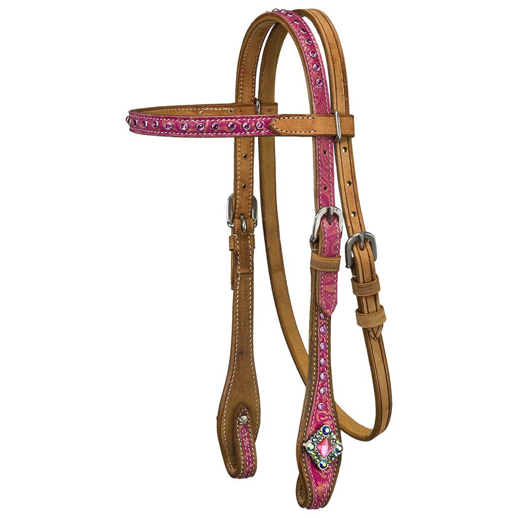 Silver Royal Azalea Browband Headstall