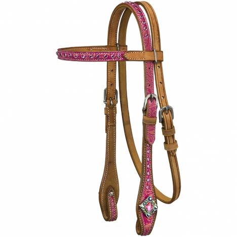 Silver Royal Azalea Browband Headstall