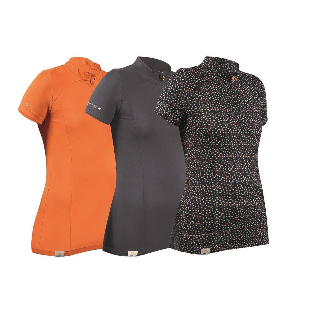 Shires Aubrion Ladies Pimlico Short Sleeve Base Layer Shirt