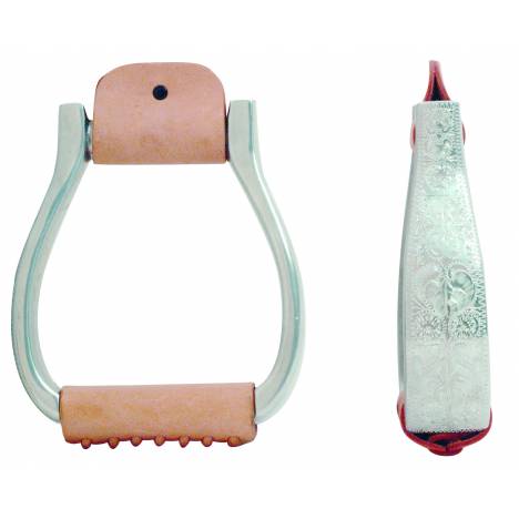 Equi-Sky 1 3/4in Engrave Visalia Aluminum Stirrups