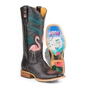 Tin Haul Ladies Boots - Flamingo With Trailerhood Sole