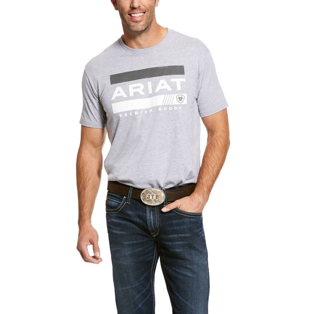 Ariat Mens Bar Stripe Short Sleeve T-Shirt | EquestrianCollections