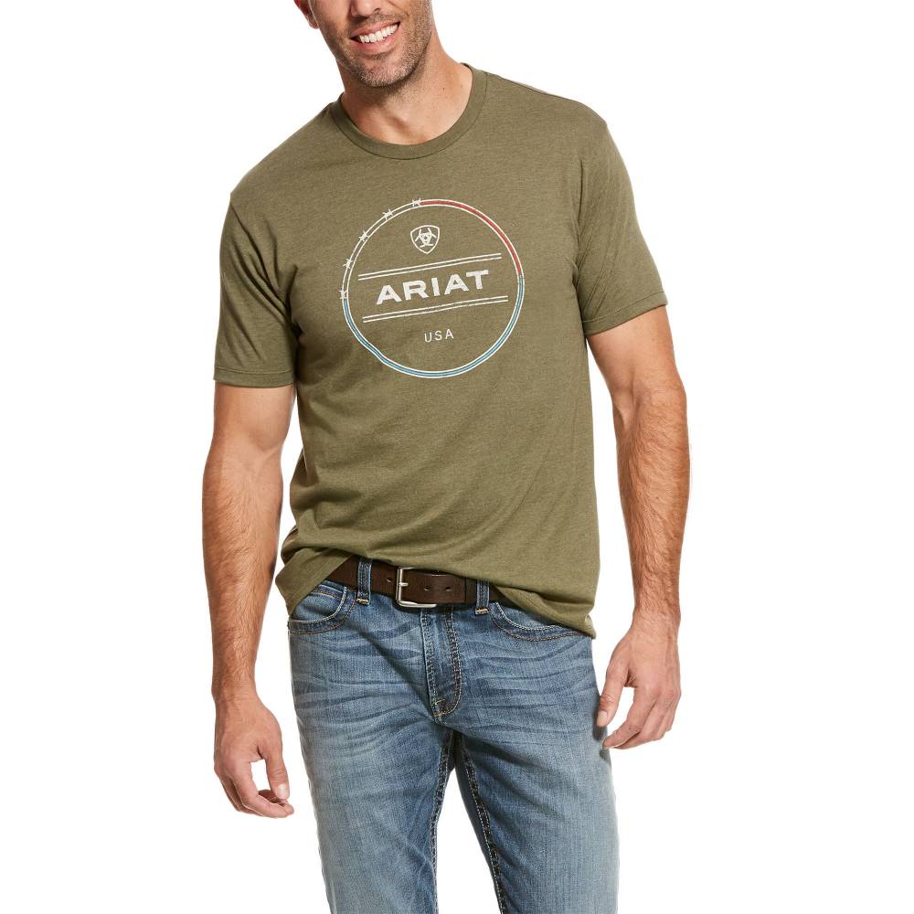 Ariat Mens Barbed Wire Short Sleeve T-Shirt | EquestrianCollections