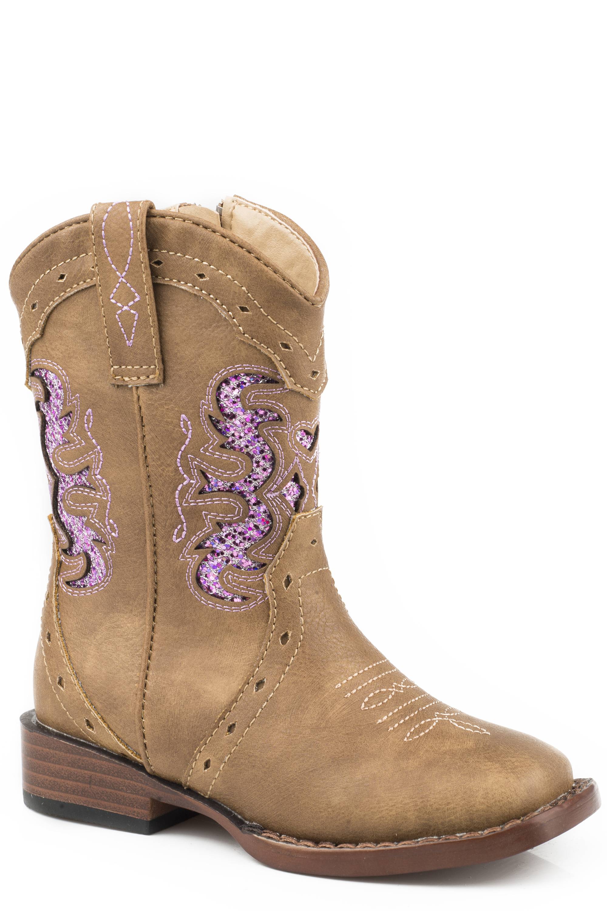 Roper Toddler Wide Square Toe Cowgirl Boots