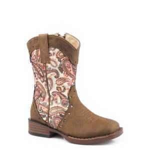 Roper Toddler Wide Square Toe Cowgirl Boots