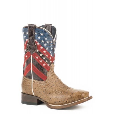 Roper American Camo Western Boots-Kids