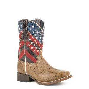 Roper American Camo Western Boots-Kids