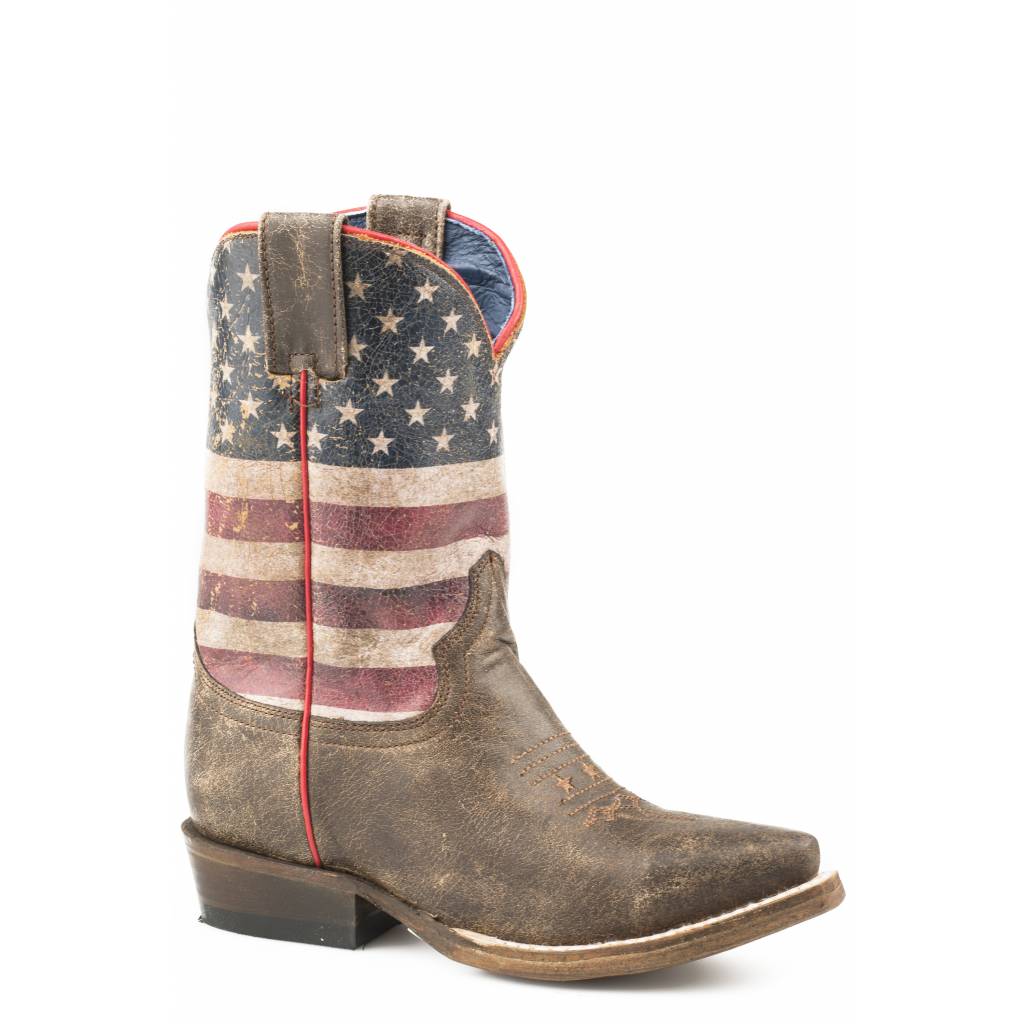 Roper American Camo Western Boots-Kids