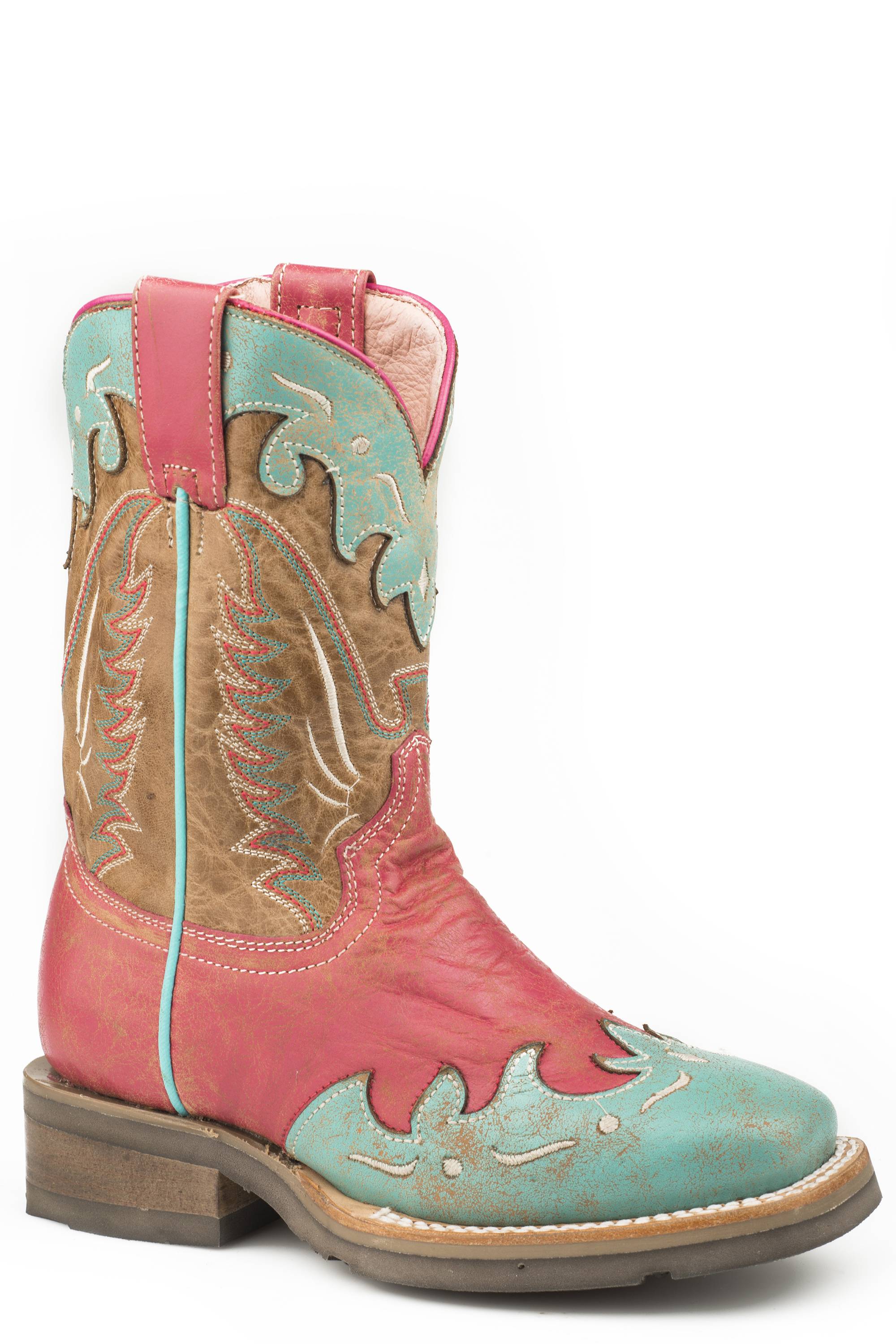 Roper American Camo Western Boots-Kids