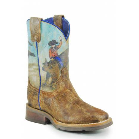 Roper American Camo Western Boots-Kids