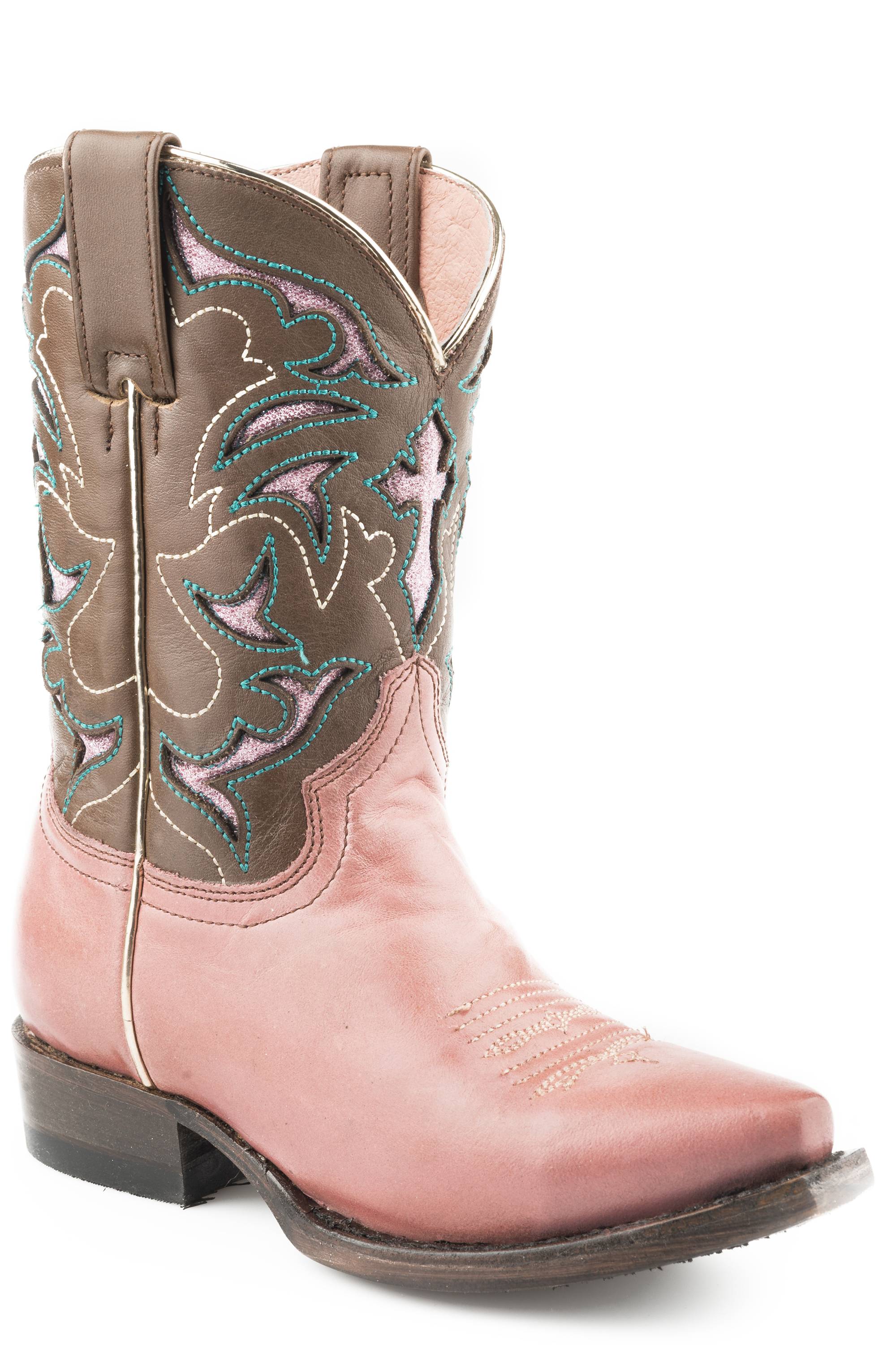 4-134839 Roper Cactus Cutie Snip Toe Western Boots-Kids sku 4-134839