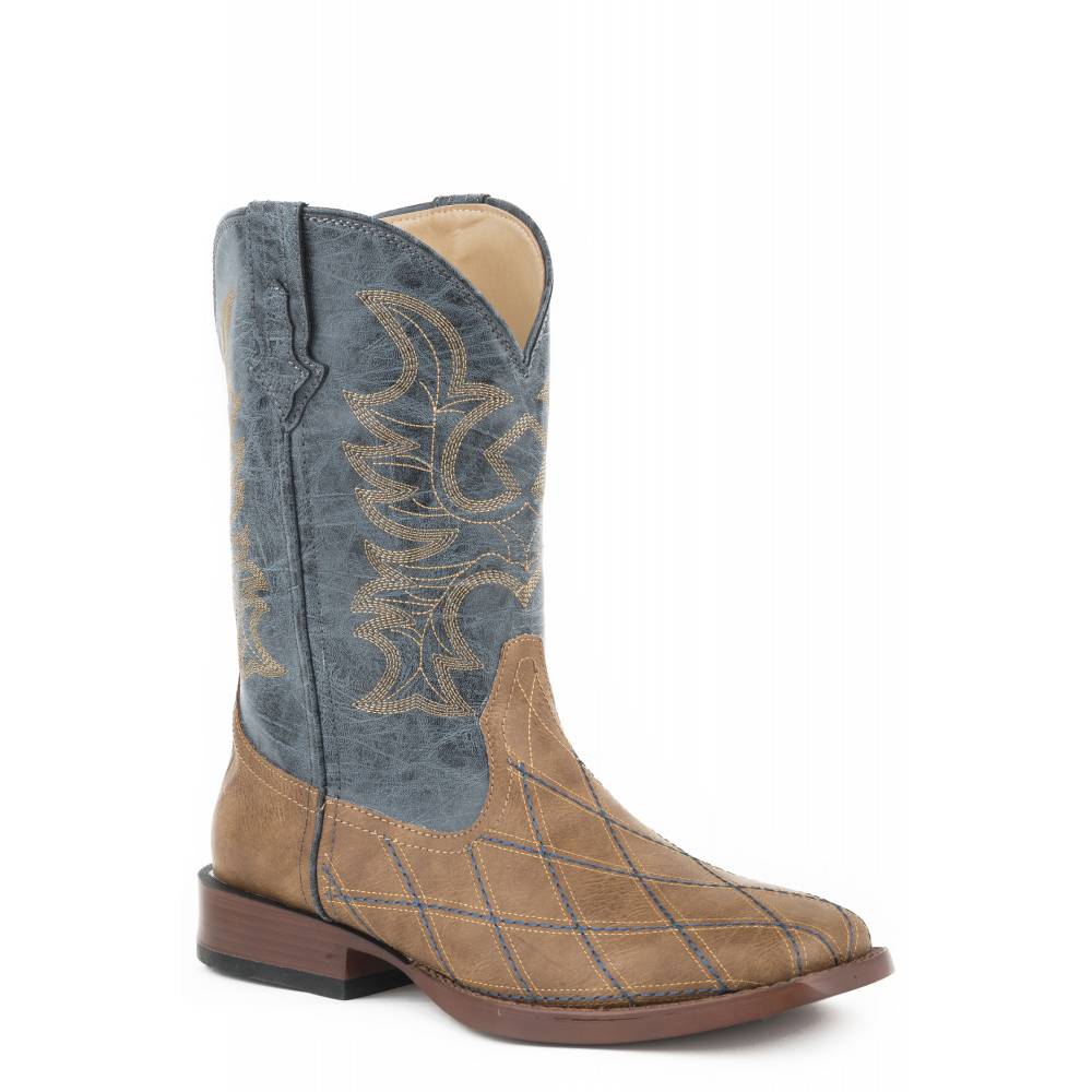 red square toe cowboy boots