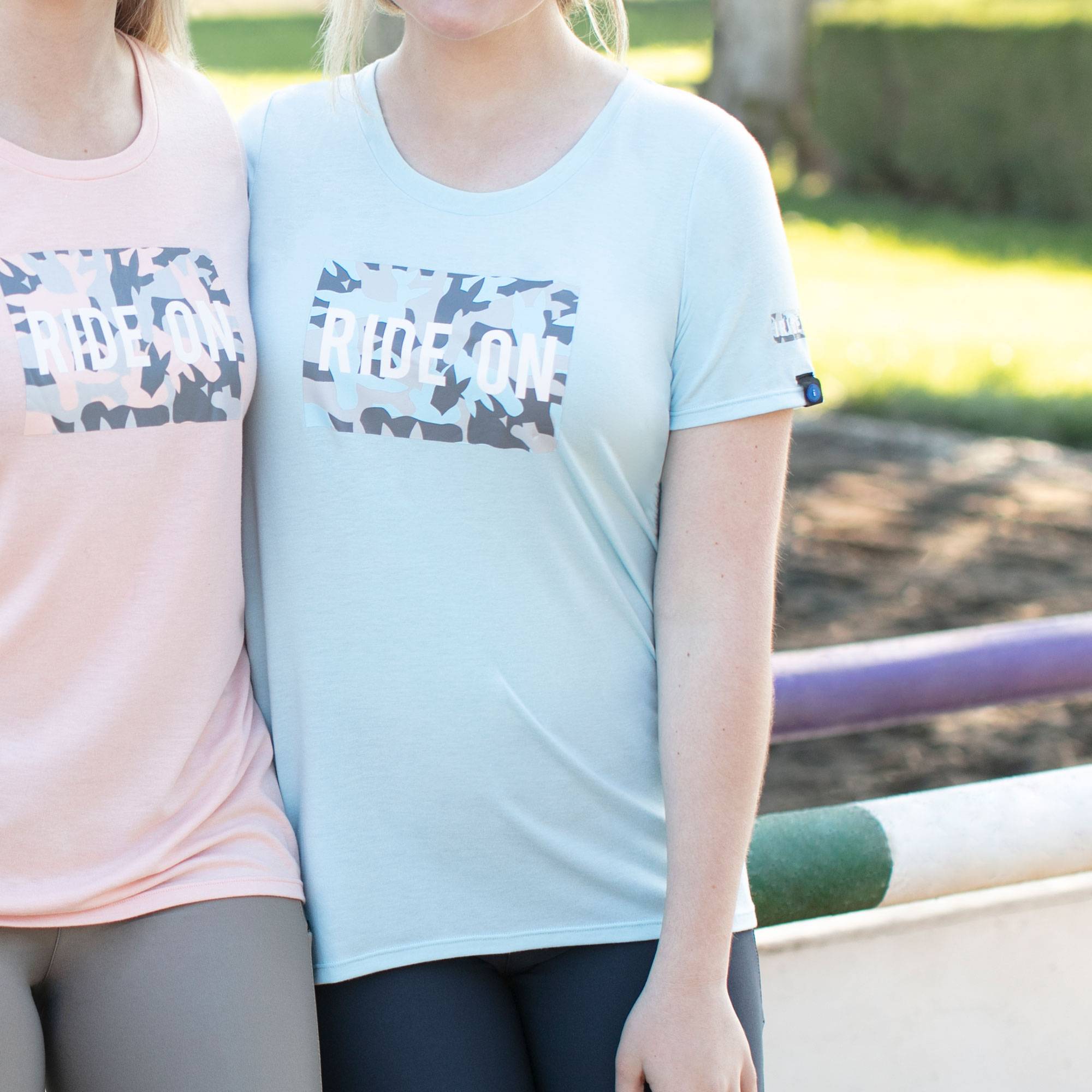 Irideon Women's Strength In Tradition Tee Shirt with Equestrian Graphics 