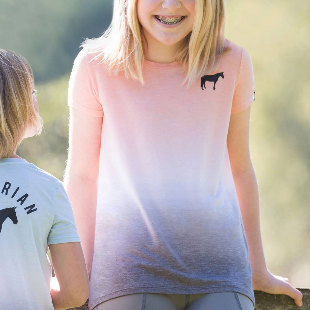 Irideon Kids Dip Dye "Equestrian" Tee Shirt