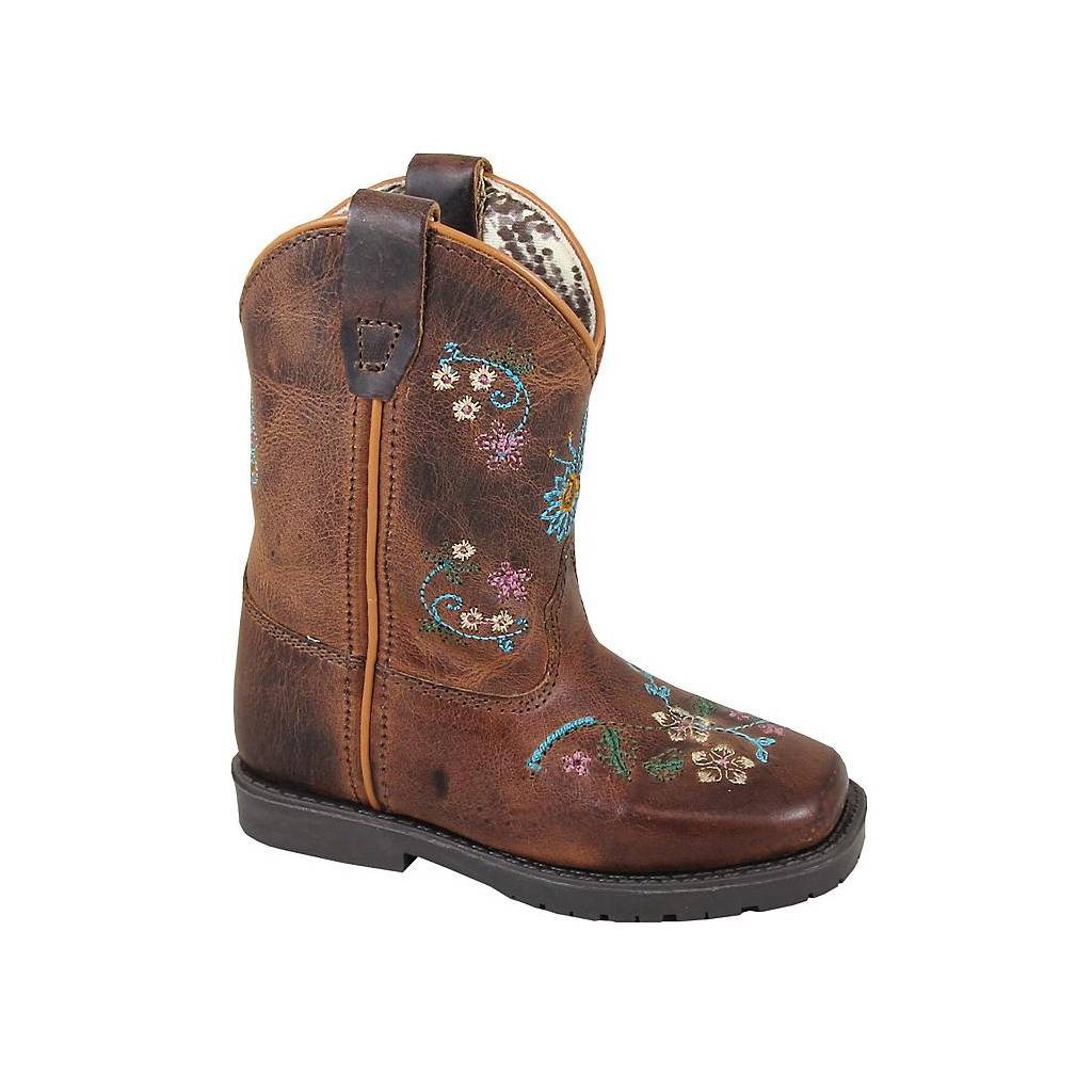 Smoky Mountain Toddler Floralie Leather Western Boots