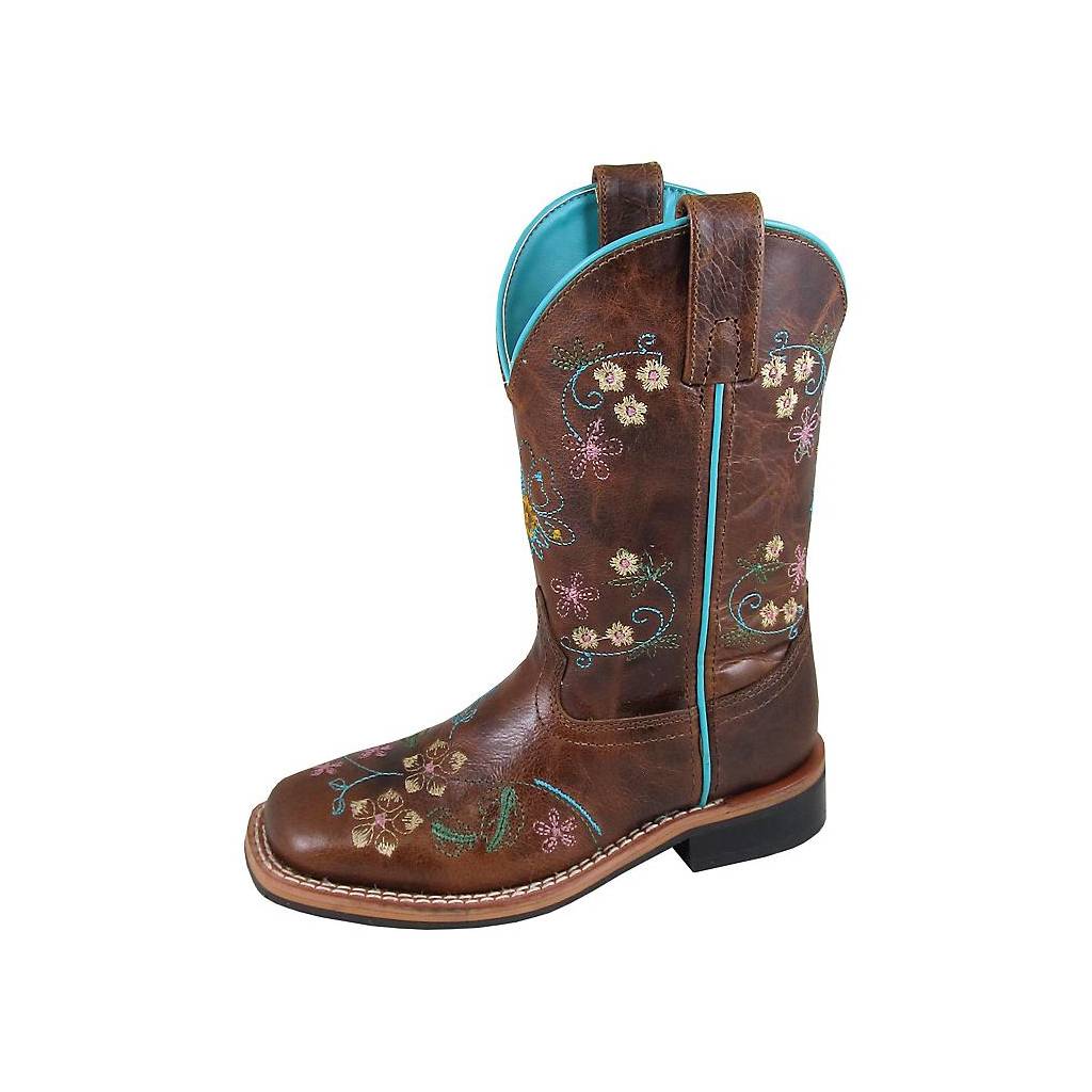 Smoky Mountain Youth Floralie Leather Western Boots