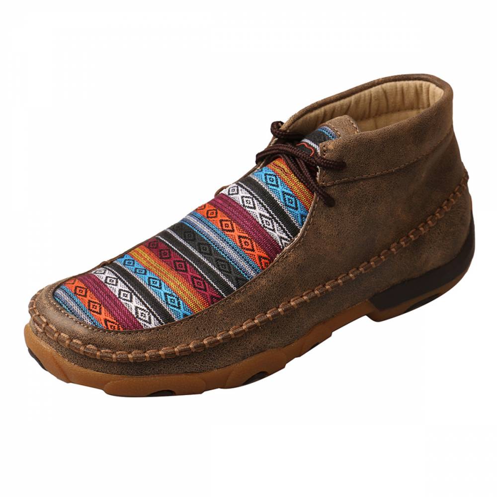 twisted x women's tooled chukka driving mocs