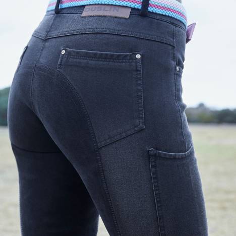 Dublin Ladies Shona Full Suede Seat Denim Breeches