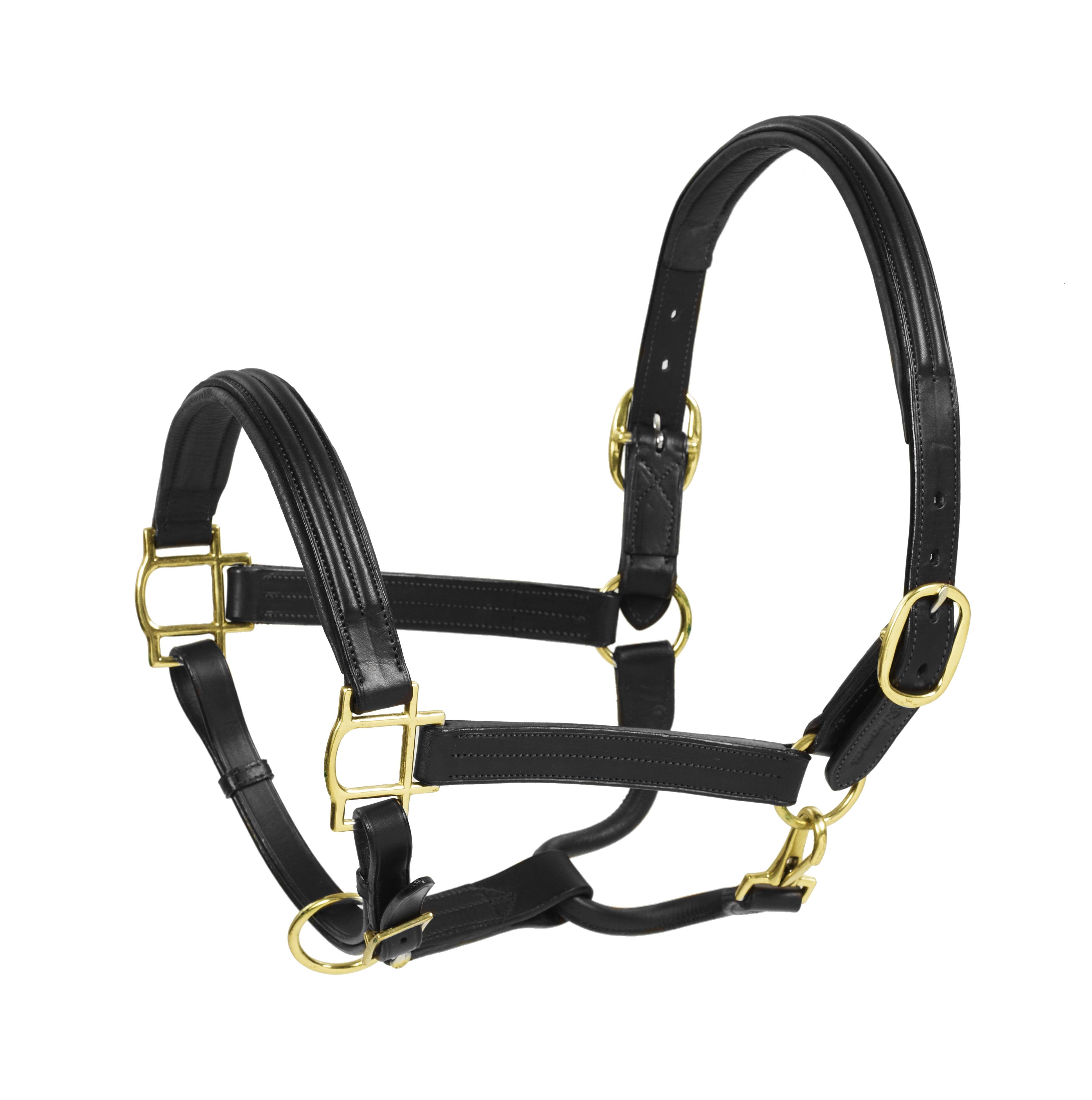 940039BLK OS Aramas Double Raised Padded Halter- 1 Inch Wide sku 940039BLK OS
