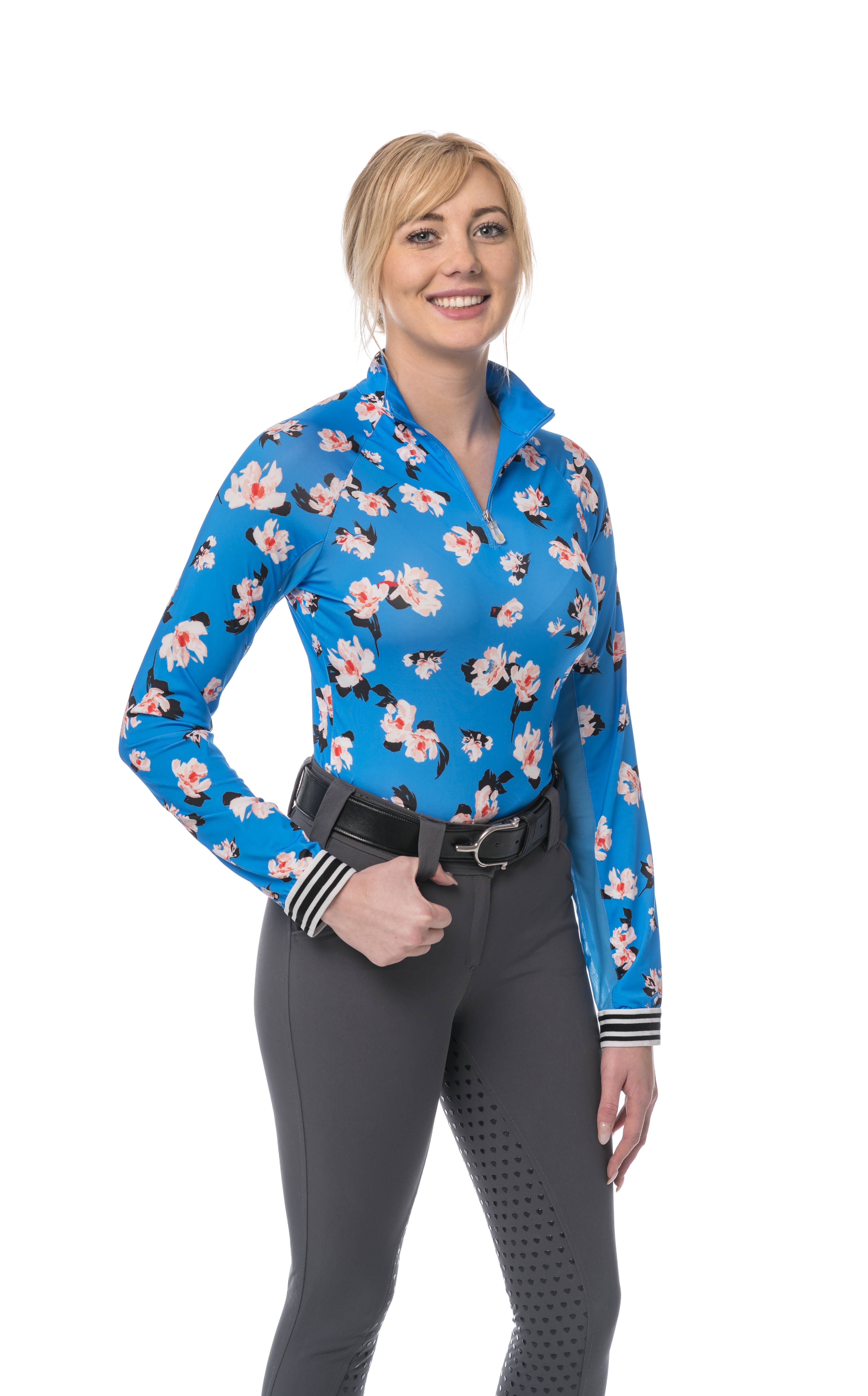 4-206227 Kastel Denmark Ladies Long Sleeve Floral Shirt sku 4-206227