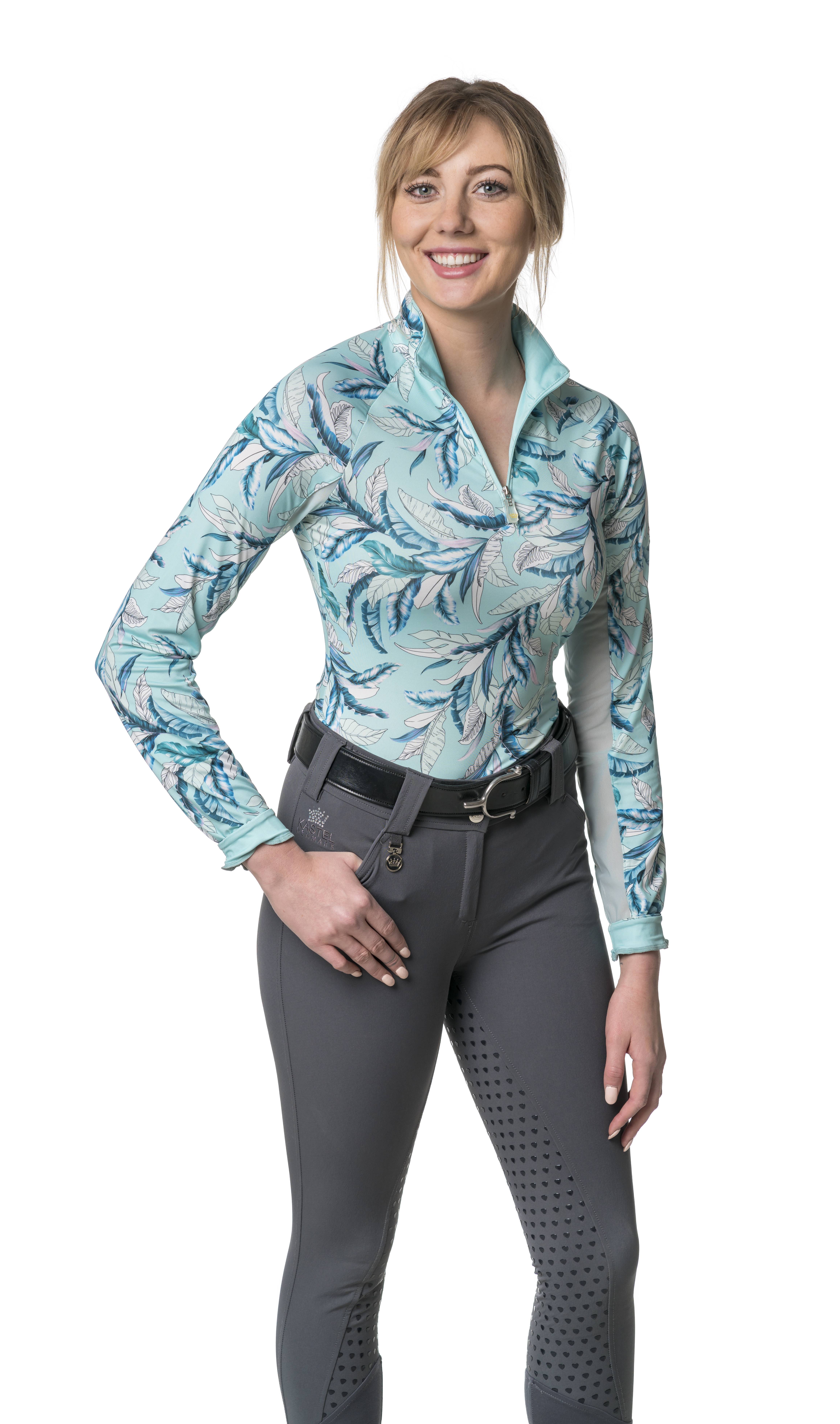 4-206258 Kastel Denmark Ladies Long Sleeve Print Shirt sku 4-206258