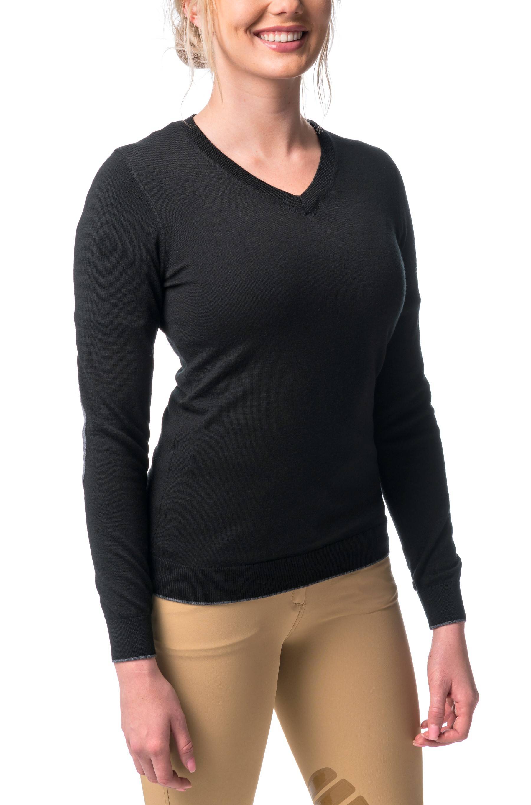 4-206368 Kastel Denmark Ladies Merino Wool Long Sleeve V-Ne sku 4-206368