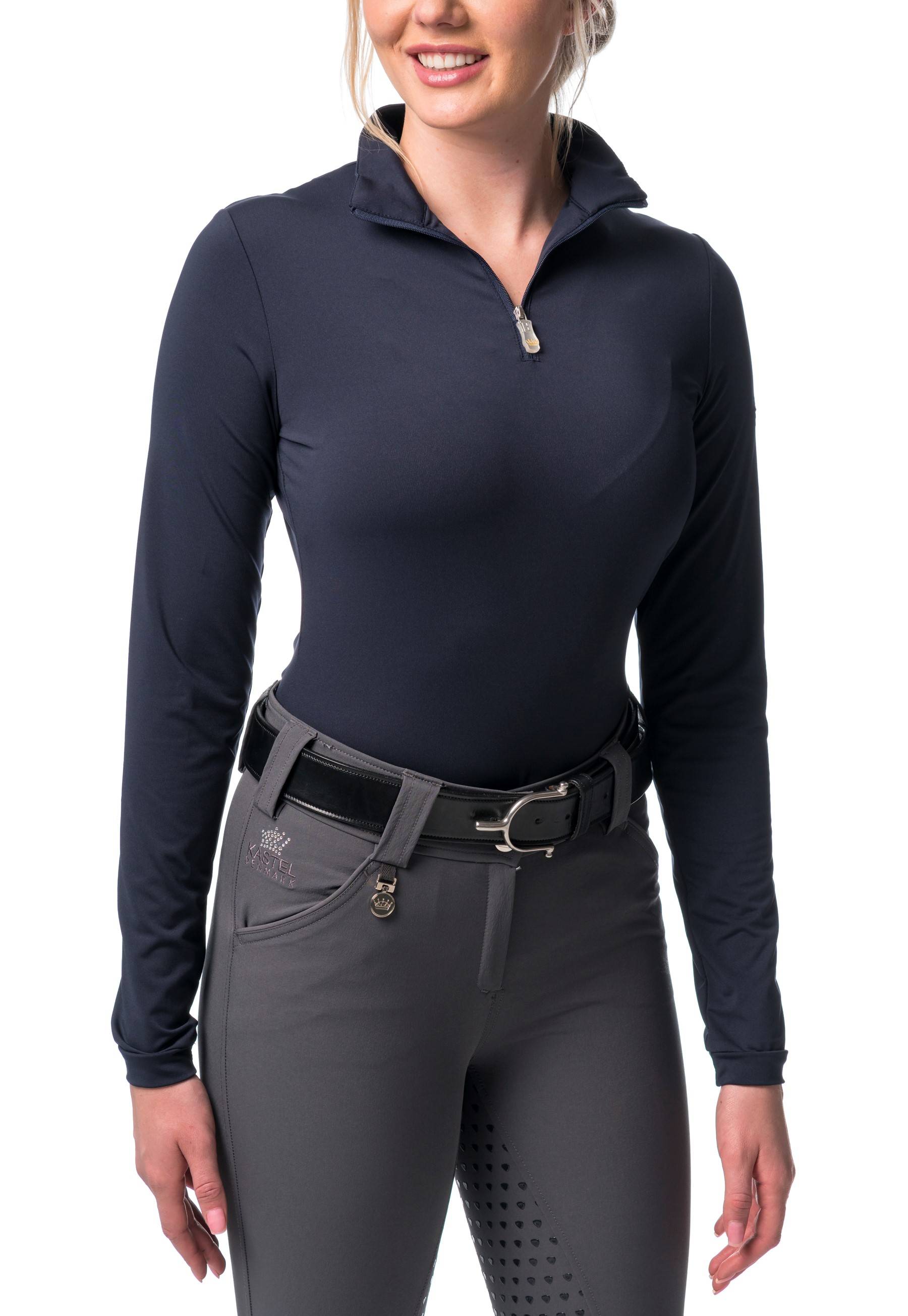 4-206384 Kastel Denmark Ladies Long Sleeve 1/4 Zip Shirt sku 4-206384