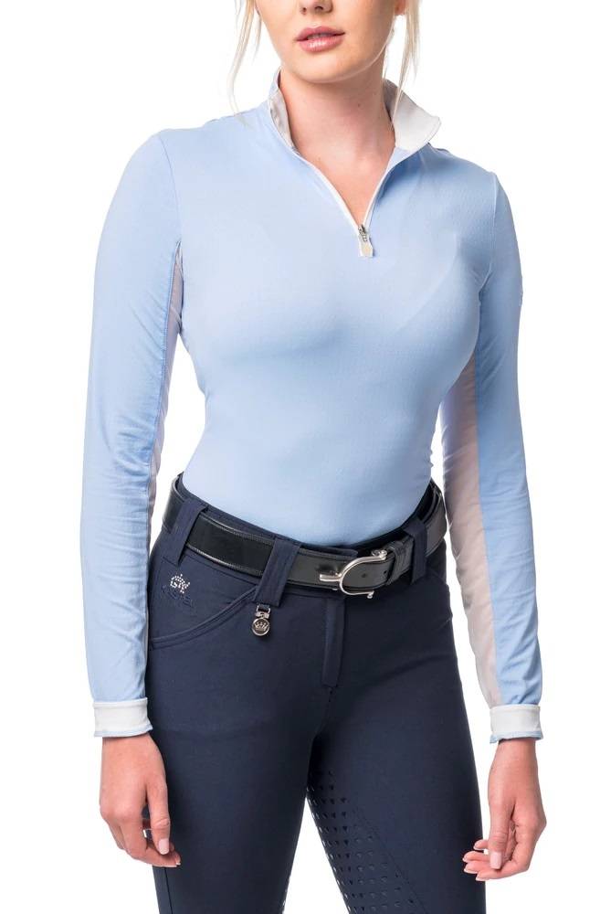 Kastel Denmark Ladies Long Sleeve 1/4 Zip Shirt