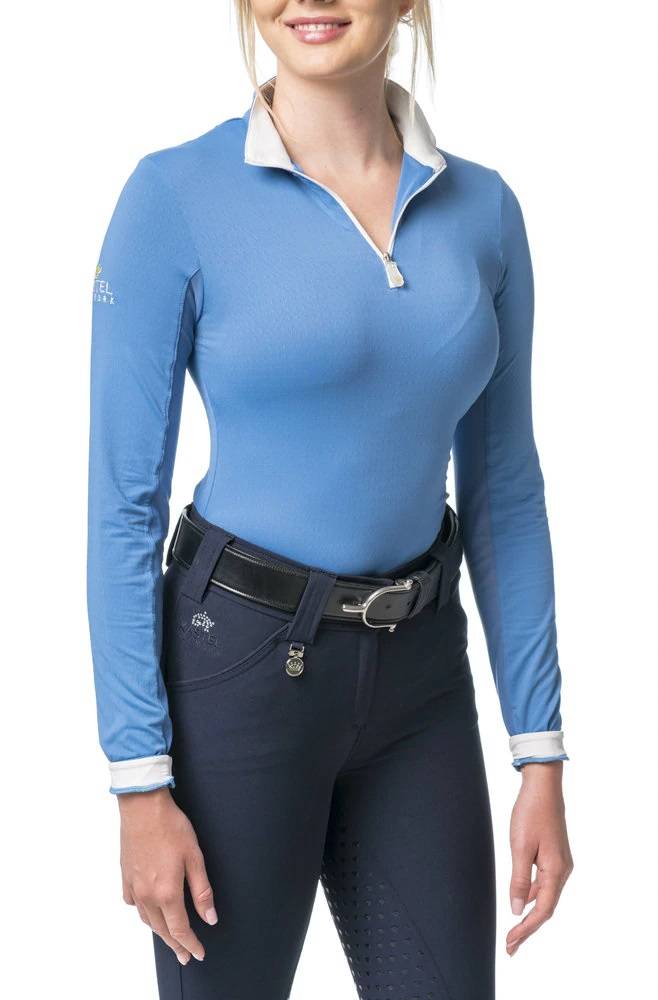 Kastel Denmark Ladies Long Sleeve 1/4 Zip Shirt