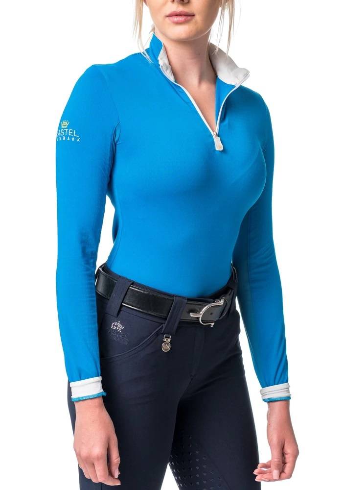 Kastel Denmark Ladies Long Sleeve 1/4 Zip Shirt