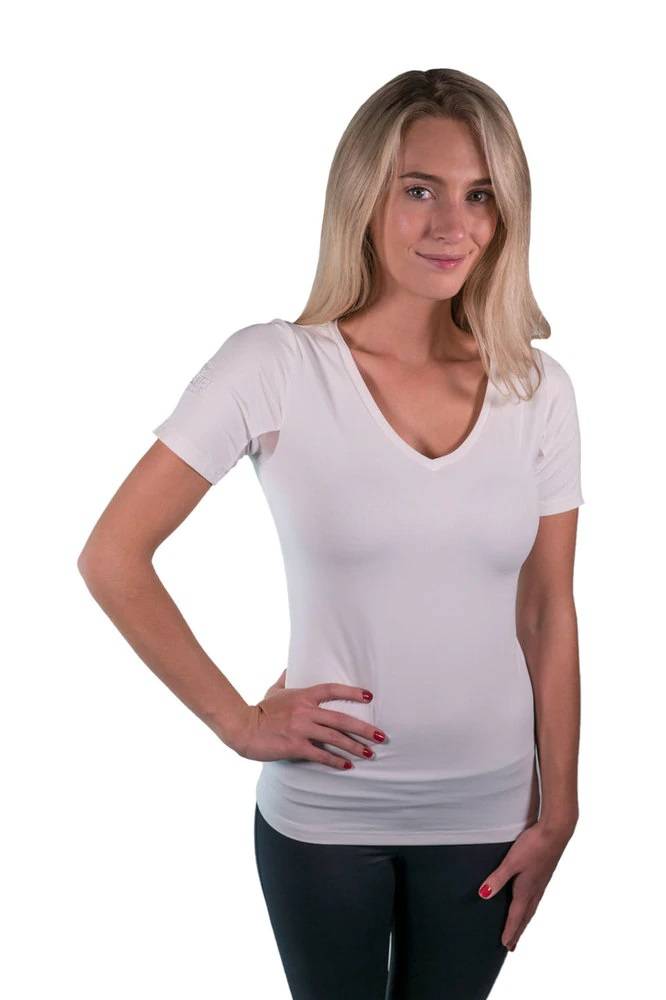 Kastel Denmark Ladies Short Sleeve V-Neck Shirt