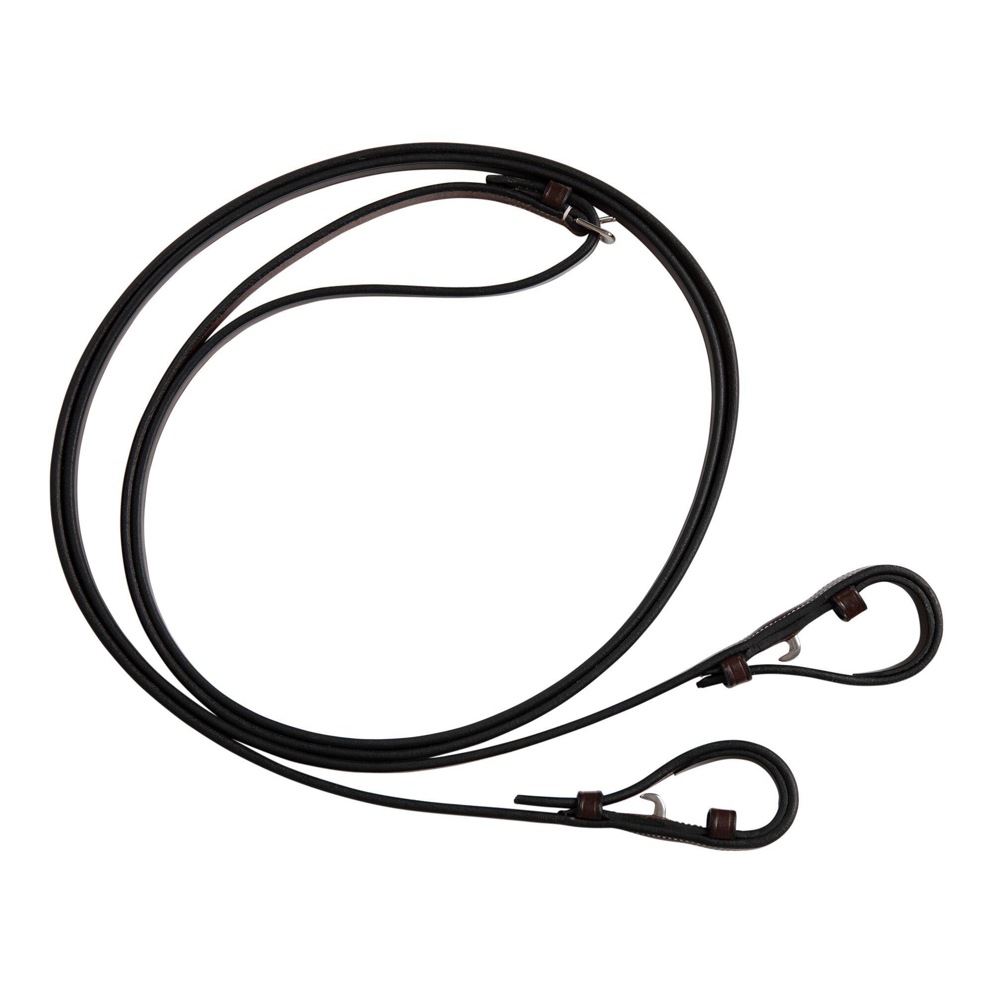 Huntley Equestrian Fancy Stitched Rubber Reins, 5/8 Width