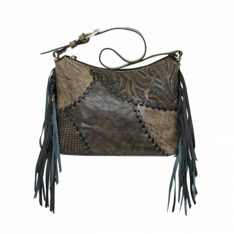 American West Gypsy Patch Zip Top Shoulder Bag